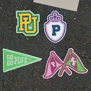 4 Rare Victoria's Secret PINK Stickers Collectible HTF